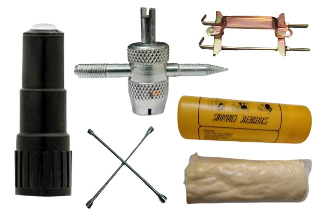 herramietas: llaves - alicates - sunchos - marco bateria - teipe - medidores
