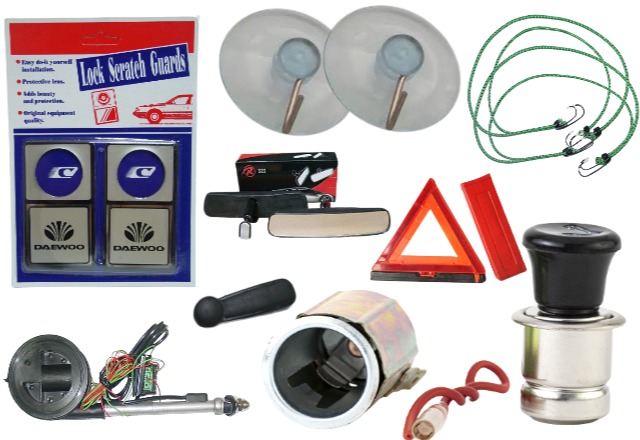 accesorios: entenas - espejos - emblemas - encendedor - manillas - otros