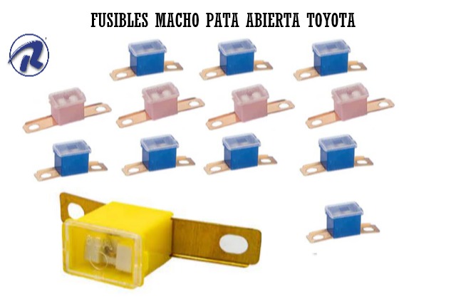 fusibles macho pata abierta toyota marca ranoli