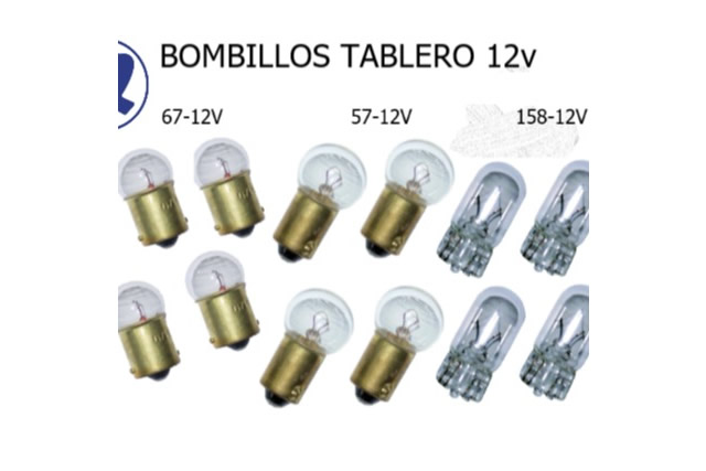 bombillos de tablero de 12v y 24v