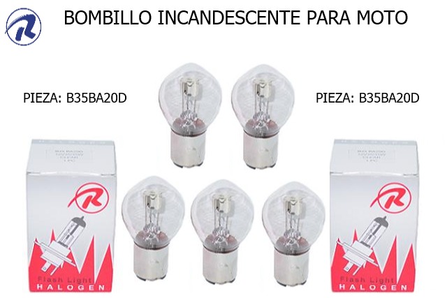 bombillos incandescentes para moto