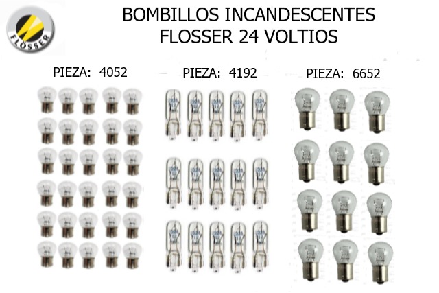 bombillos incandescentes Flosser