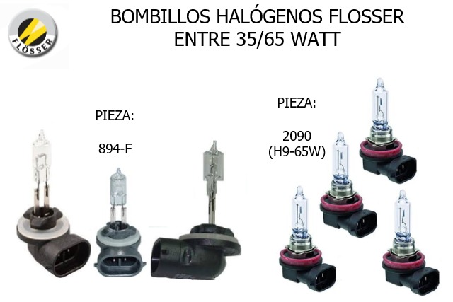 bombillos halógenos Flosser