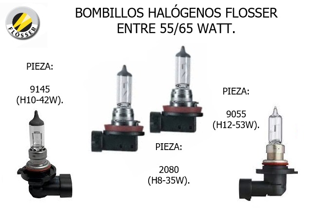 bombillos halógenos Flosser