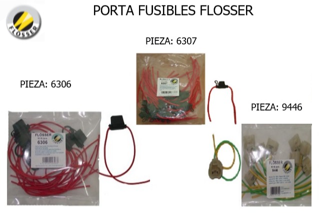 Porta fusible enchufe, Flosser