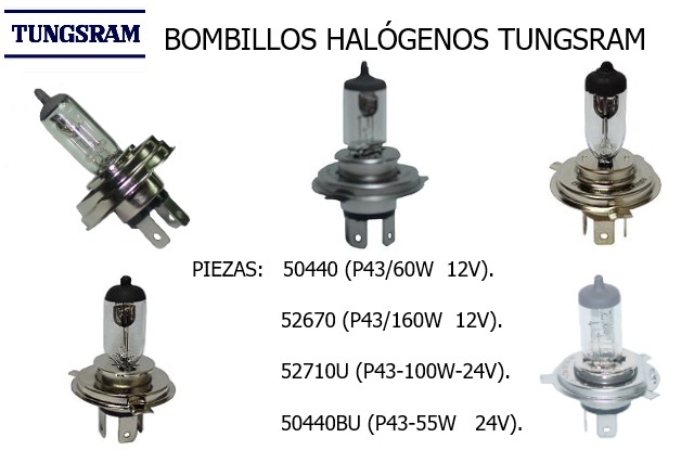 bombillos halógenos Tungsram