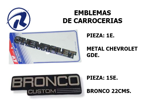 Emblemas de Carrocería