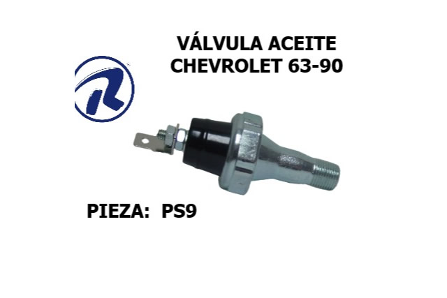 Valvula aceite chevrolet=2323. Cód. PS9