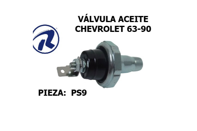 Valvula aceite chevrolet=2323. Cód. PS9