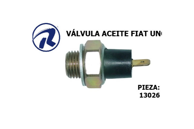 Valvula aceite fiat uno olimpic. Cód. 13026