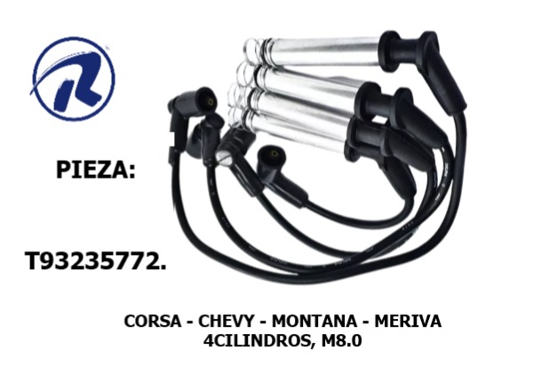 Cable bujia corsa-chevy 96-09. Còd. T93235772