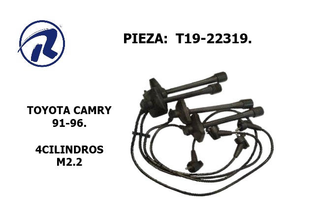 Cable bujia toyota camry 91-96. Còd. T19-22319