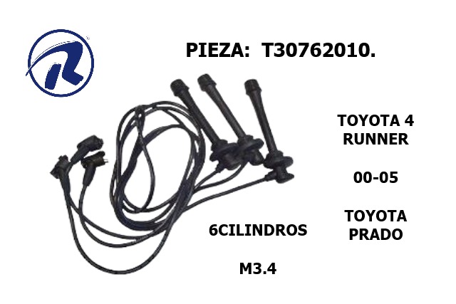 Cable bujia toy.ota 4 runner 00-05 6c. Còd. T30762010