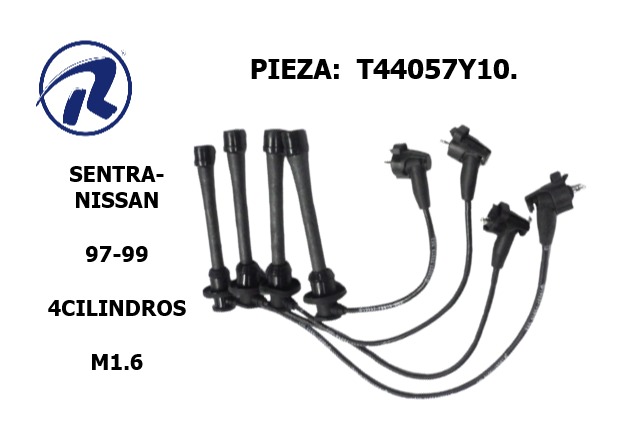 Cable bujia sentra 4cil.97-99. Còd. T44057Y10