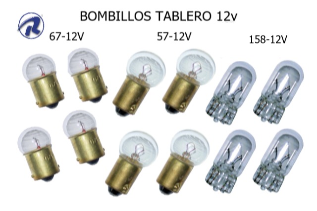 bombillos de tablero de 12v y 24v