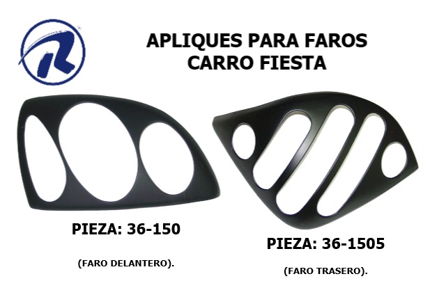 Parrillas Delanteras, Parrillas con Emblema, Apliques para Faros