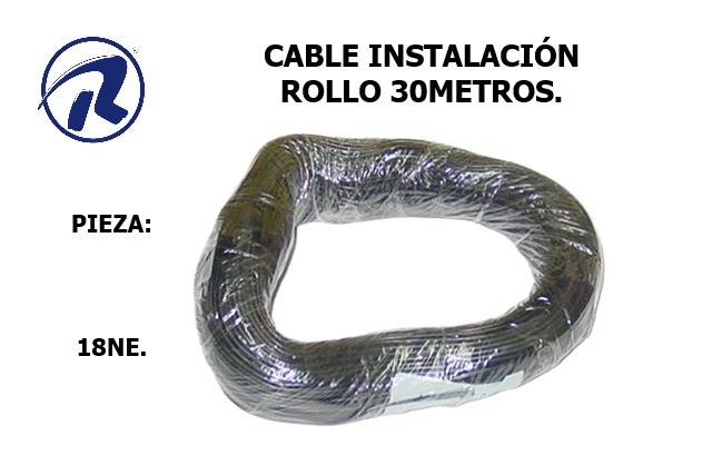 Cable inst.rollo 3om.negro. Còd 18N