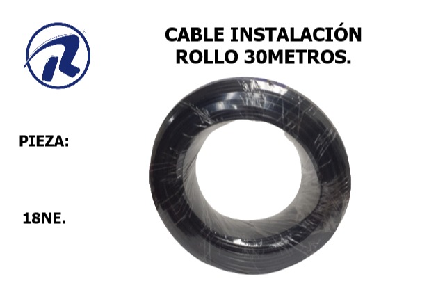 Cable inst.rollo 3om.negro. Còd 18N