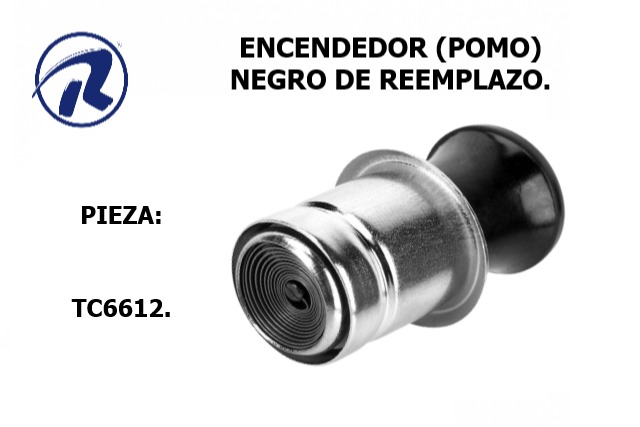 Encendedor (pomo) negro. Còd. TC6612