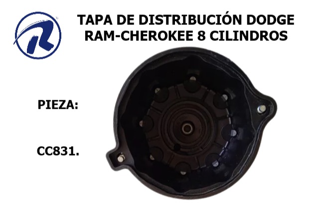 tapa dist.dodge ram-cheroke 8c. Cód. CC831