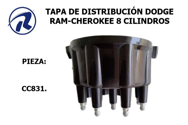 tapa dist.dodge ram-cheroke 8c. Cód. CC831