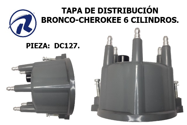 tapa dist.bronco-cherokee 6c.ilindros. Cód. DC127