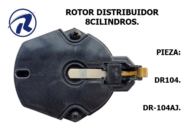 rotor distribuidor GM 8cilindros 78-85. Cód. DR104