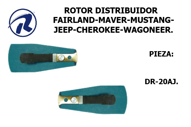 rotor distribuidor fairl-maver.-jeep-cherokee. Cód. DR-20AJ