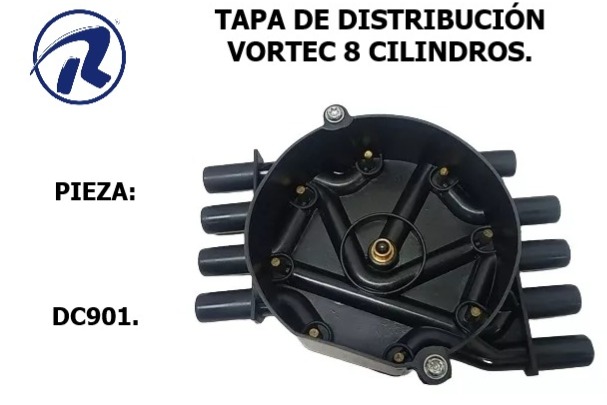 rotor distribuidor vortec 6 y 8cilindors GM. Cód. DR901