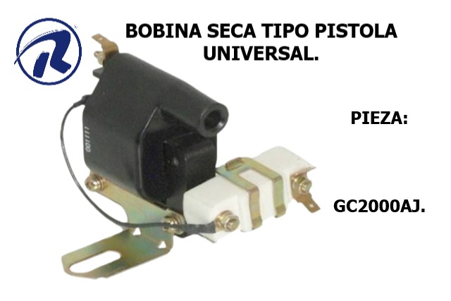 bobina seca t/pistola universal. Cód. GC2000AJ