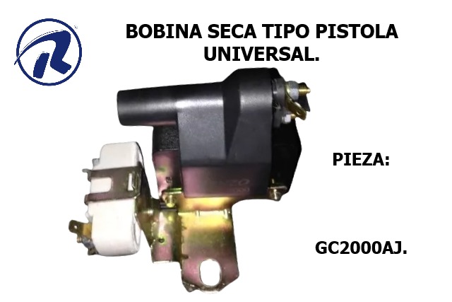 bobina seca t/pistola universal. Cód. GC2000AJ