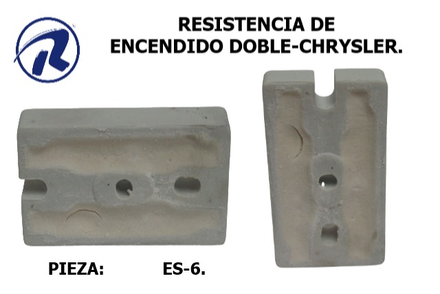 resistencia encendido doble Chrysler. Cód. ES-6