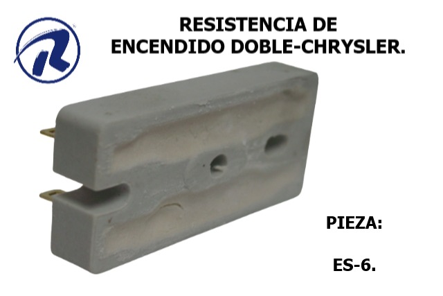 resistencia encendido doble Chrysler. Cód. ES-6