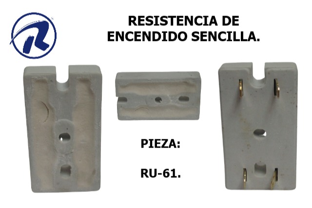 resistencia ensendido sencilla. Cód. RU-61