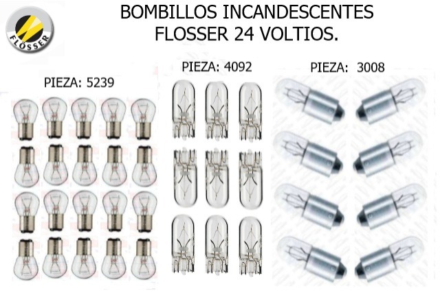 bombillos incandescentes Flosser