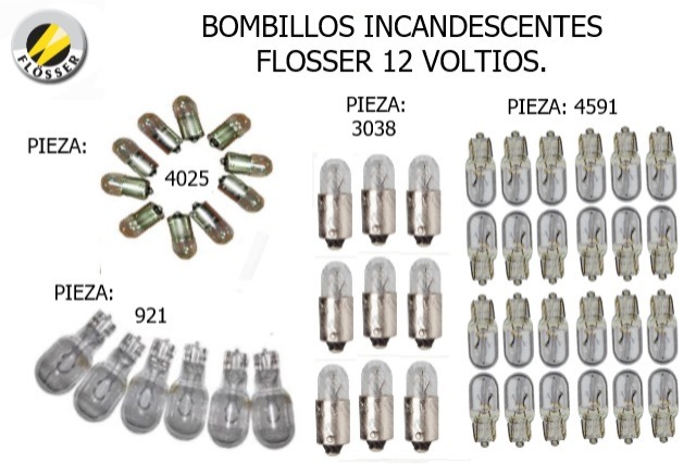 bombillos incandescentes Flosser