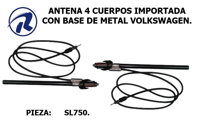 Antena volkswagen 4 cuerpos. Cód. SL750