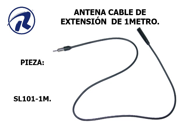 Extension antena importada 1mt. Cód. SL101-1M