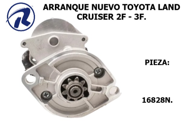 Arranque nvo.toyota l.cruiser. Cód. 16828N