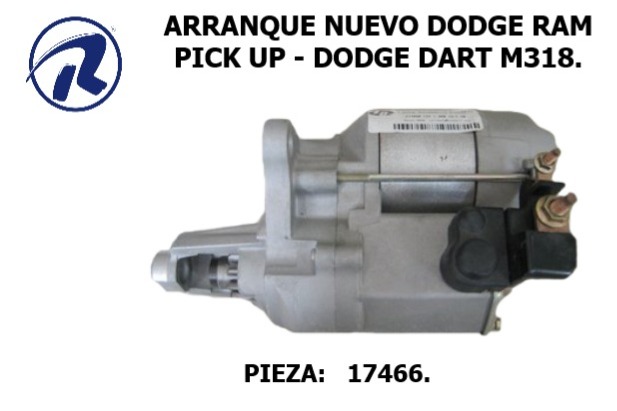 Arranque nvo.dodge ram pick up. Cód. 17466