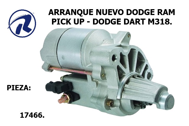 Arranque nvo.dodge ram pick up. Cód. 17466