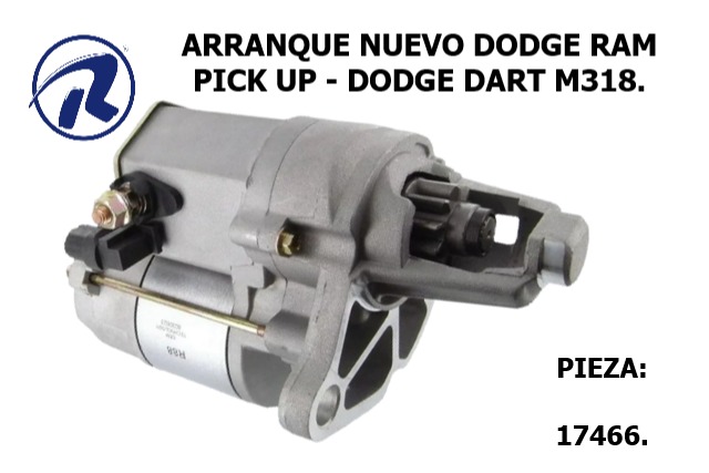 Arranque nvo.dodge ram pick up. Cód. 17466