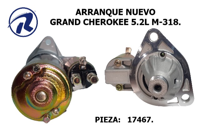 Arranque nvo.grand cherokee. Cód. 17467