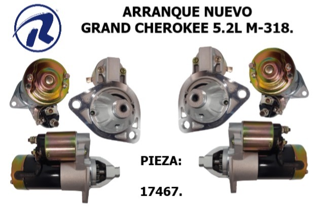 Arranque nvo.grand cherokee. Cód. 17467