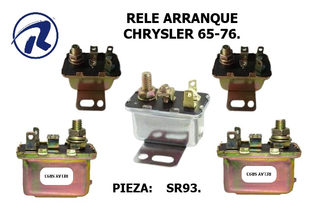 rele arranque chrysler 65-76. Cód. SR93