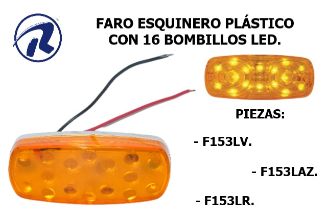 faro esquinero de 16led