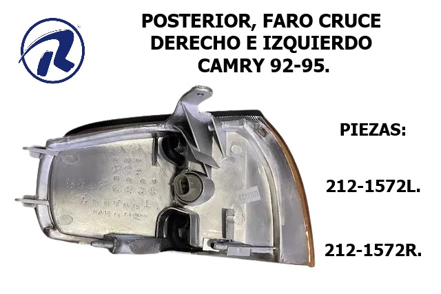 faro cruce izquierdo Camry 92-95. Cód. 212-1572L