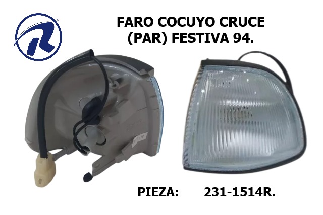 Faro cruce par Ford festiva 94 derecho e izquierdo