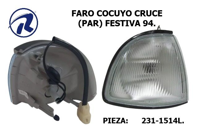 Faro cruce par Ford festiva 94 derecho e izquierdo