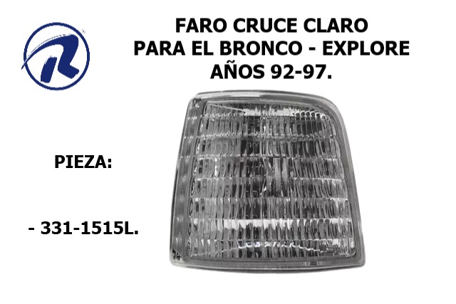 faro cruce derecho e izquierdo para Ford Bronco 92-97